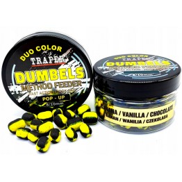 Бойлы Traper Boilies Dumbels Pop-up Duo Color 8-10 мм/30 г Banan/Wanilia/Czekolada (Банан/Ваниль/Шоколад)